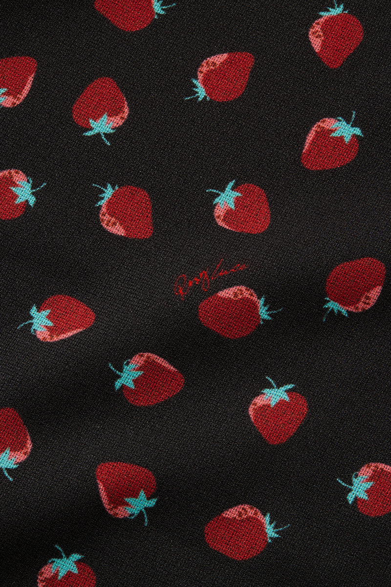 Strawberry camisole dress - BLACK – Rosy luce